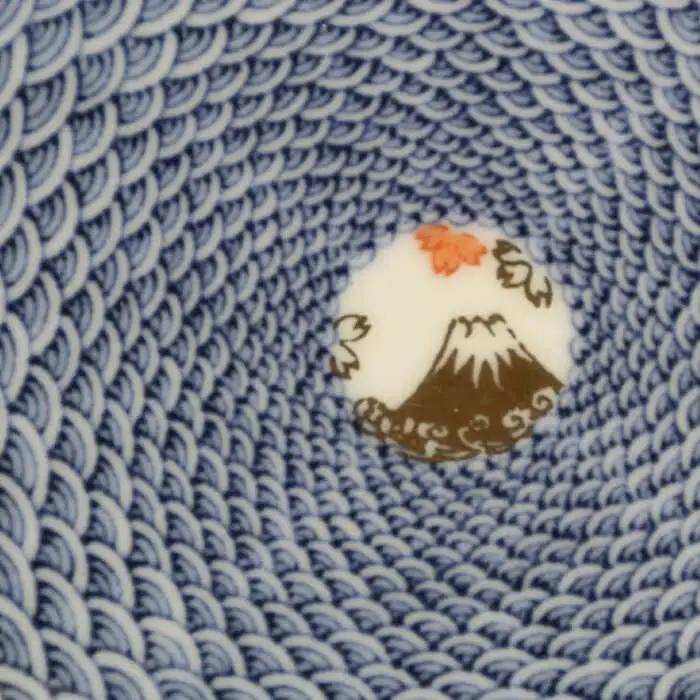 【波佐見焼】青海波尽し富士 輪花盛皿【協立陶器】[TC133]