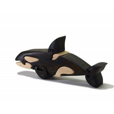 ふるさと納税 河内長野市 シャチの木製パズル 知育玩具 |  | 02