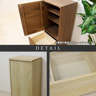 ふるさと納税 大川市 【大川家具】無垢材　サイドキャビネット　風雅　キャビネット幅490【設置付き】WA【左開き】 |  | 02