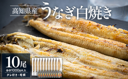 蒲焼きタレ付 うなぎ 白焼き 1kg以上 10尾×100～120g 【うなぎ 白焼き 惣菜 うなぎ 白焼き おかず うなぎ 白焼き 国産 うなぎ 白焼き 高評価 うなぎ 白焼き 人気】 yw-0082