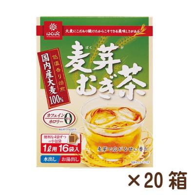 ふるさと納税 中央市 【はくばく】麦芽むぎ茶　16P×20