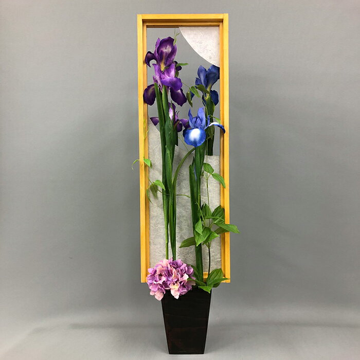 【ふるさと納税】 現代の名工・河合透プロデュース!フラワーアレンジメント 「花しょうぶ デザインvol.5」 | 花 アレンジメント フラワーアレンジメント ギフト 誕生日 プレゼント 贈答 滋賀県 彦根市