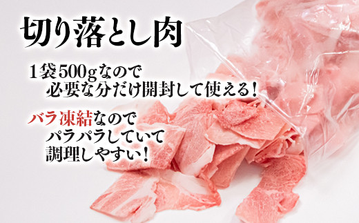 宮崎県産豚肉4種セット 合計3.7ｋｇ 小分けパック　小間切れ・ローススライス・豚ロース・豚バラ＜1.6-30＞豚肉 ポーク 大容量 小分け 宮崎県西都市
