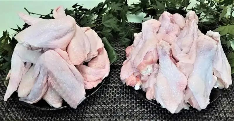 0011-38-06 静岡県産銘柄鶏 「富士の鶏」 手羽先 & 手羽元 セット 各1kg (各15本前後)