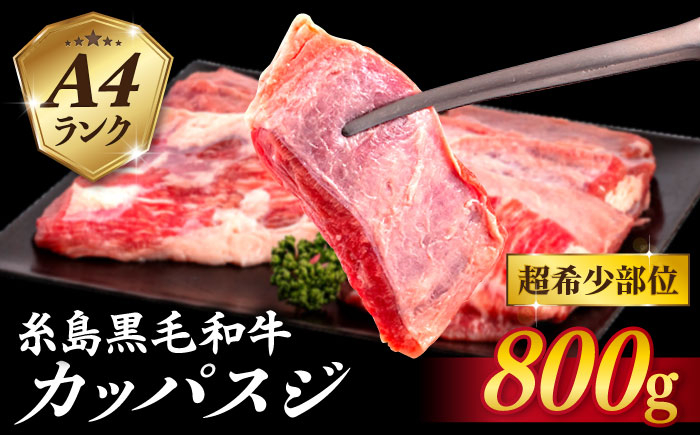 
【A4ランク糸島和牛】 希少部位 カッパスジ 800g 糸島市 / いとしまミートデリ工房 [ACA375]
