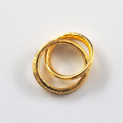 ふるさと納税 山梨県 【山梨県】【ジュエリー】K24 pure gold link/リンク ペンダントトップ |  | 02