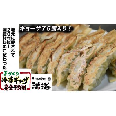 ふるさと納税 寝屋川市 中国料理満海(まんかい)の手作り冷凍餃子【餃子75個】