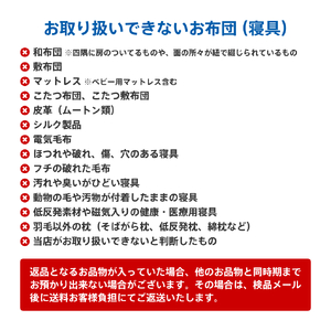 【最大1年間保管付！】羽毛布団丸洗い宅配クリーニング(2点)