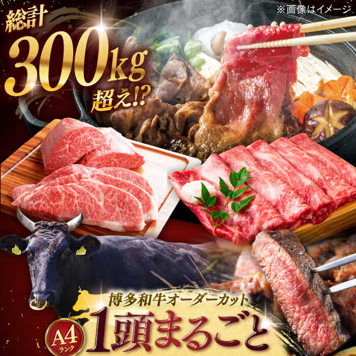 【ふるさと納税】【一頭丸ごとオーダー！】 博多和牛 一頭食べ尽くしセット ▼定期便 オーダーメイド 赤身 希少部位 高級 贅沢 牛一頭 桂川町/株式会社 MEAT PLUS[ADAQ099] 9990000 9990000万