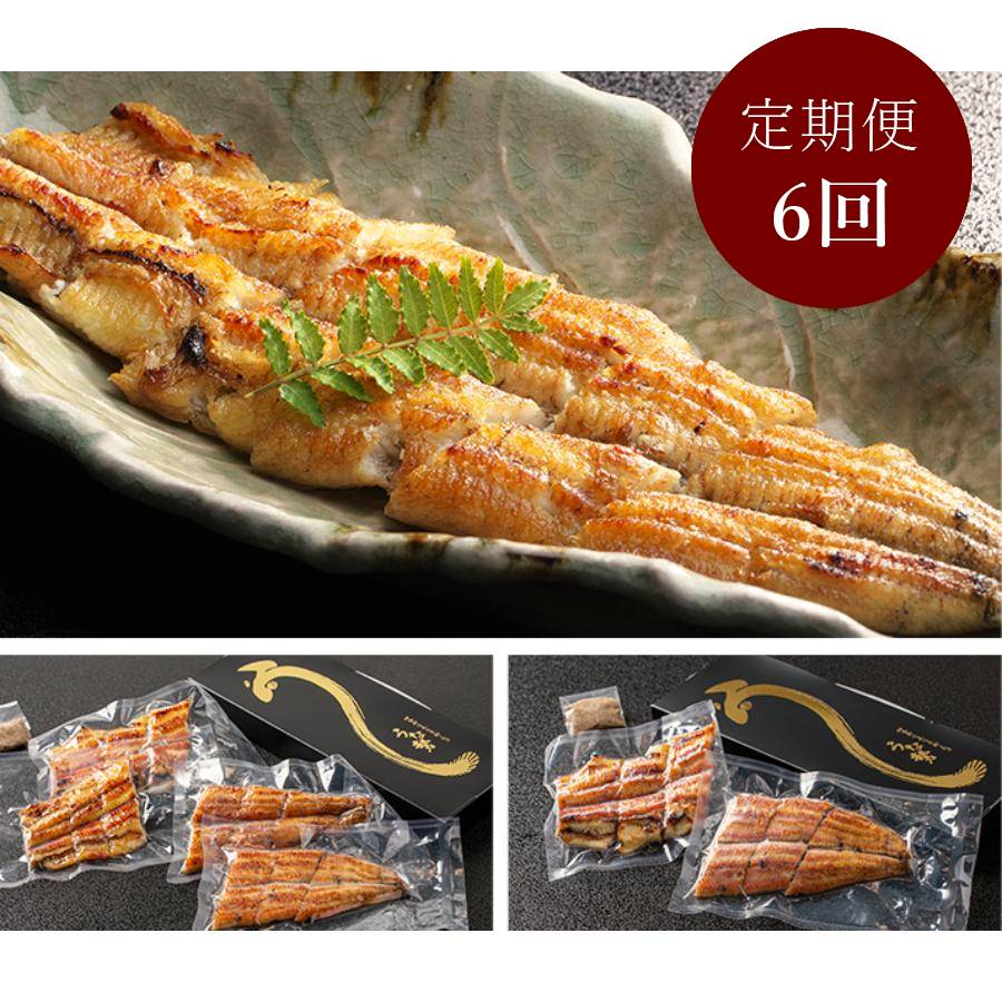 ＜うな勢＞「鰻白焼き」２尾【６ヵ月定期便】