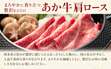 馬刺し赤身100g+あか牛肩ロース しゃぶしゃぶ すきやき用 500g 株式会社ドクタージュ《30日以内に出荷予定(土日祝除く)》熊本県 南阿蘇村 熊本県産 あか牛 肩ロース しゃぶしゃぶ すきやき 
