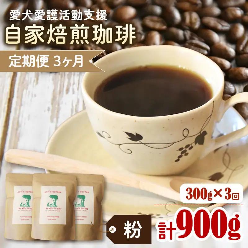 コーヒー粉 【定期便3か月】ann's cafe 100g×3種 コーヒー粉