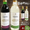 【ふるさと納税】 朝日町ワイン 赤・白 各720ml セット F2Y-3445