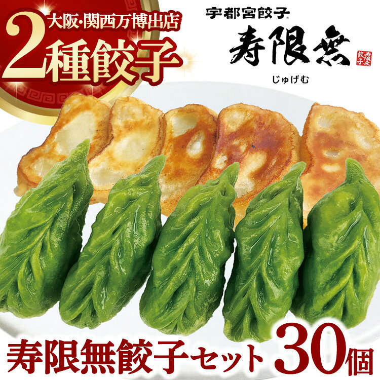 【ふるさと納税】寿限無餃子セット 2種30個｜ぎょうざ ギョウザ ギョーザ 冷凍食品 冷凍餃子 惣菜 夜ご飯 おかず おつまみ 手軽 時短 お取り寄せ グルメ