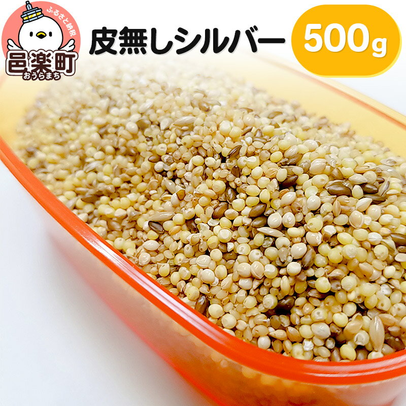 【ふるさと納税】皮無しシルバー 500g×1袋 サイトウ・コーポレーション 飼料