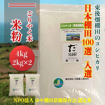ふるさと納税 長門市 「東後棚田こしひかり」米粉 4kg(2kg×2個)(1080)