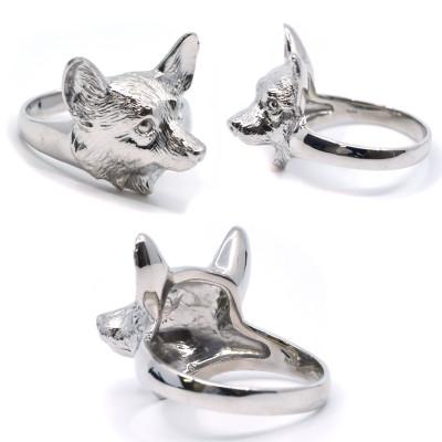 ふるさと納税 南アルプス市 純プラチナ製(Pt999) 『コーギー』リング 19号 |  | 03