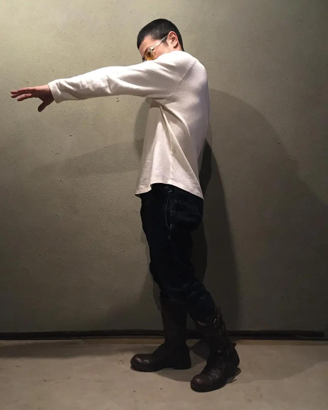 旅人の長袖（麻綿のラグラン長袖） サイズA（S~M） 長袖 カットソー