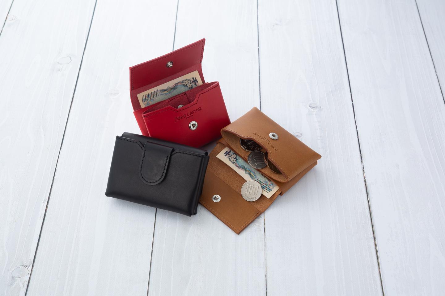 ポケットウォレット（牛ヌメ革・キャメル）【BK117】