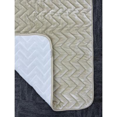 ふるさと納税 泉大津市 プレミアム温泉毛布、吸湿発熱機能で体の芯から暖かい。KW31584ゴムレス敷パッド シングルベージュ |  | 02