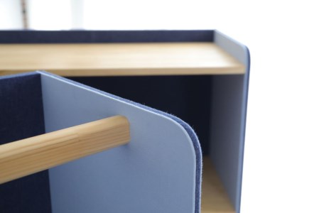 [知育にも役立つ] キッズ用ハンガーラック (レッド) [0282]