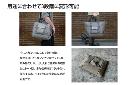 【 RATEL WORKS（ラーテルワークス） 】AURORA SOFT COOLER【S】GR(オーロラソフトクーラーSブラック) - 軽量＆保冷抜群、アウトドア最適クーラーボックス！