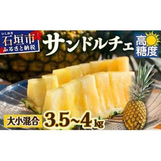パイナップル 【先行予約】【訳あり】石垣島産 サンドルチェパイン 約3.5～4kg 