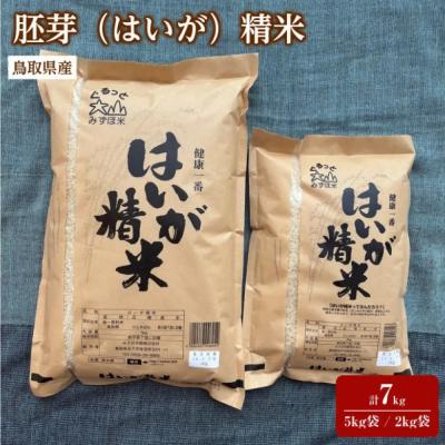 ふるさと納税 境港市 <7〜10月配送不可>鳥取県産胚芽米(計7kg・5kg袋 / 2kg袋)