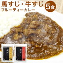 【ふるさと納税】くまもと 美咲オリジナル お肉ごろごろ フルーティーカレー 5食 200g×5袋 (馬すじ×3袋 牛すじ×2袋) 馬すじ 牛すじ カレー 惣菜 牛肉 馬肉 簡単調理 温めるだけ 冷凍 九州 熊本県 菊陽町 送料無料