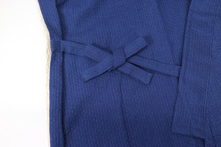 阿波しじら織 甚平（LL）【柄No.93】と巾着（大）セット