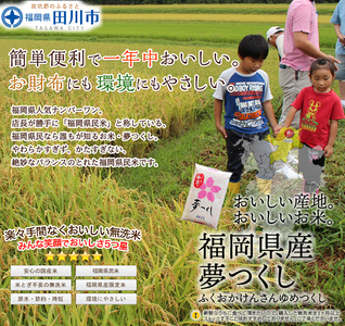 無洗米 福岡県産夢つくし 無洗米 10kg 無洗米