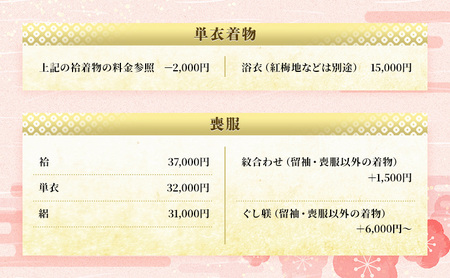 お仕立て券　1万円分 チケット