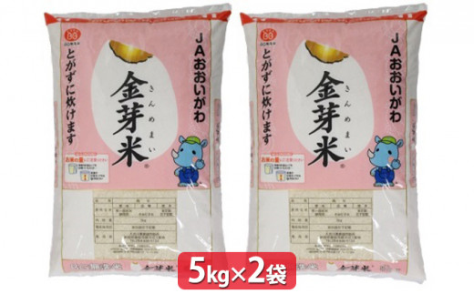
                  [№5695-1162]無洗米 静岡県産 JAおおいがわ 金芽米 5kg 2袋 (合計10kg) 米 こめ コメ お米 おこめ 白米 きんめまい JA きぬむすめ ご飯 ライス 静岡 静岡県 島田市 【配送不可：北海道・沖縄・離島】
                