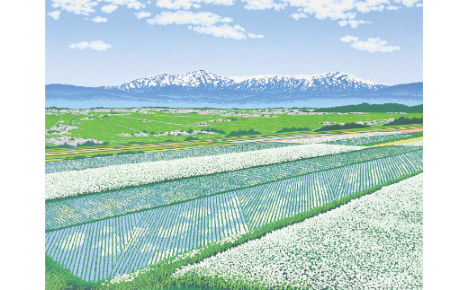 「初夏の香り」【 版画 額付 小川手漉和紙 小暮真望 東松山 埼玉県 】