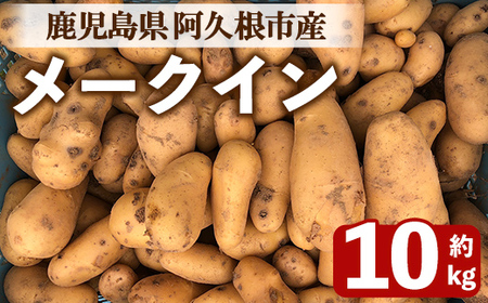 ＜先行予約受付中！2026年6月以降順次発送予定＞じゃがいも メークイン(10kg) 国産 鹿児島県産 阿久根市産 じゃがいも ジャガイモ 芋 ポテト 野菜 期間限定 数量限定 スープ カレー シチュー 常温 常温配送 【慶越農園】akn107-06