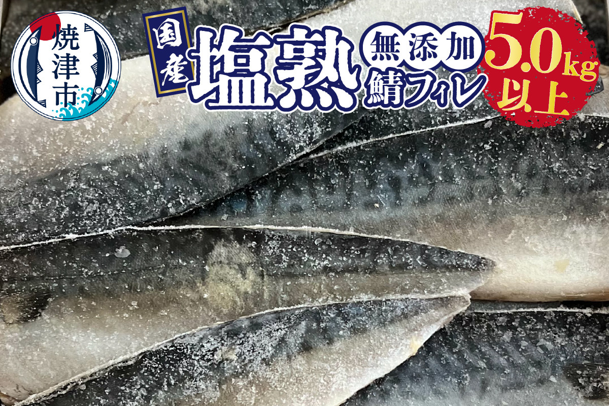 
                  a28-012　5.0kg以上！国内産 無添加 塩熟 さば フィレ
                