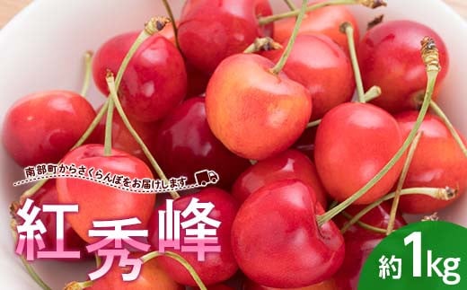 さくらんぼ 紅秀峰 約1kg (バラ詰め) 《西塚農園》 サクランボ チェリー 果物 くだもの フルーツ 夏果実 桜桃 高級 贈答 ギフト F21U-451