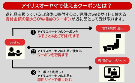 アイリスオーヤマのお品で使える 割引クーポン 27,000円分