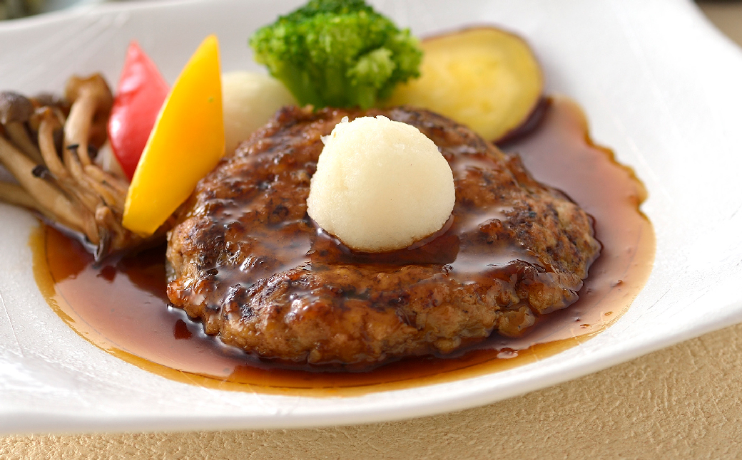 【定期便3ヶ月】淡路玉ねぎたっぷりハンバーグ（特製ソース付）140g×6個　[湯煎 冷凍食品]