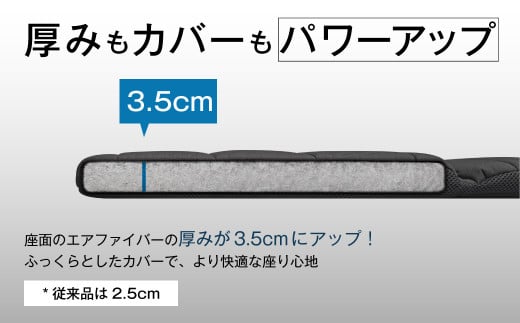 エアウィーヴ 座クッション (カラー : ブラック ) クッション 洗える 洗濯可