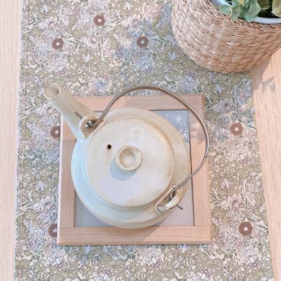 ふるさと納税 藤枝市 工房仕立て セラミックプレート(ペルラ・ビーチ無垢材)|インテリア雑貨・小物置きにも |  | 02