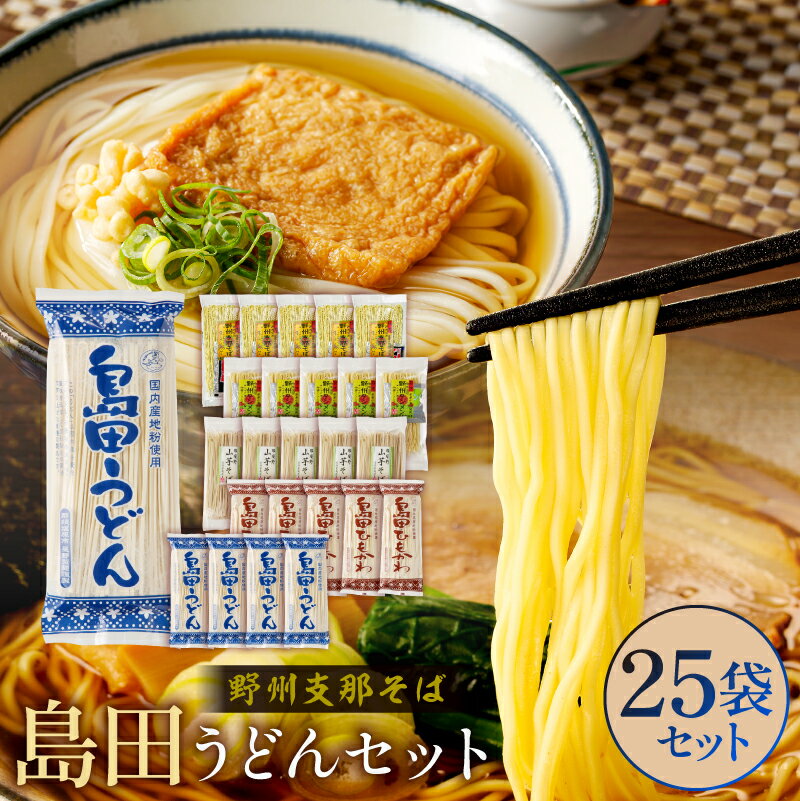 【ふるさと納税】 野州支那そば島田うどんセット 栃木県 那須塩原市 麺 ラーメン うどん そば タンメン ひもかわ 栃木県産 小麦 麺類 細めん 醤油味 野菜 お取り寄せ グルメ 送料無料