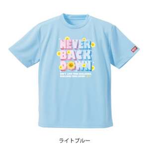 JTTA公認　卓球ユニフォーム【男女兼用(ドライ):XLサイズ】ネバーバックダウンB　ライトブルー【1658145】
