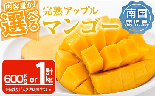 
                  ＜先行予約受付中・2026年6月下旬～7月下旬頃に発送予定＞＜選べる内容量！＞＜数量限定＞完熟アップルマンゴー「紅」(約600g～計1kg以上) マンゴー 果物 フルーツ【大徳産業】
                