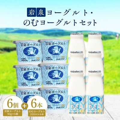 
                  ＜毎月定期便＞岩泉ヨーグルト90g×6個・のむヨーグルト200ml×6本セット全6回【4089196】
                