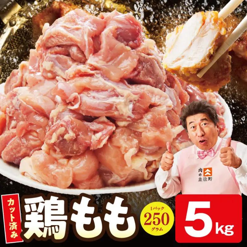 【特別規格】国産 鶏もも肉 切身 5kg【氷温熟成×極味付け】