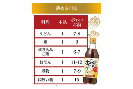 No.143 おいしい焼きあごだし 360ml 9本セット