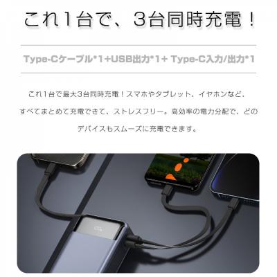 ふるさと納税 名古屋市 【2025年新モデル】モバイルバッテリー 26800mAh 99.16Wh【PL保険加入済み製品】 |  | 02