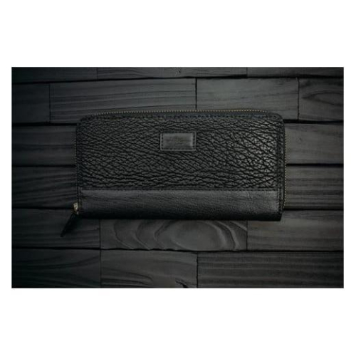 沖縄南城セレクション受賞【cafooca /カフーカ】サメ革使用の長財布/BLACK