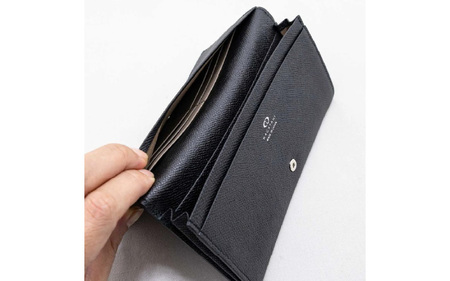 FRUGAL（フルーガル）/ 本革かぶせ式長財布 BLACK(ブラック)